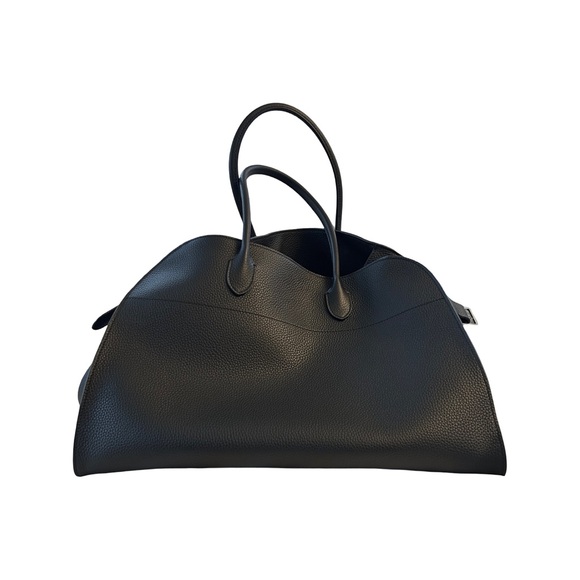 The Row Soft Margaux 17 - Black Grained Leather - Picture 6 of 13